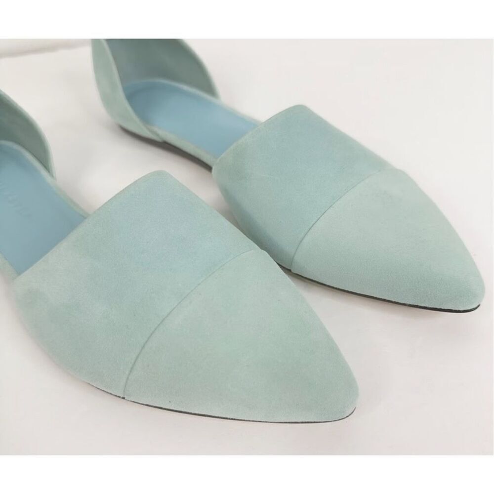 Jenni Kayne, D'Orsay suede Flat in sky, Sz 37 $495